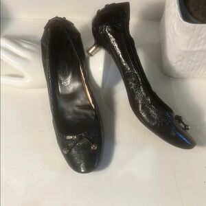 Tod's Black Patent Leather Flats